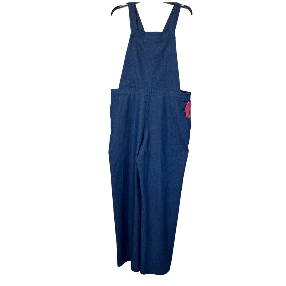 Women Wide Leg Demin Jumpsuit XL